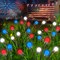 4th of July Decorations, 6 Pack Solar Firefly Lights Outdoor, 36 LED Waterproof Patriotic Decor Garden Lights with 2 Modes for Independence Day National Day Yard Path Decorations (Red White and Blue)